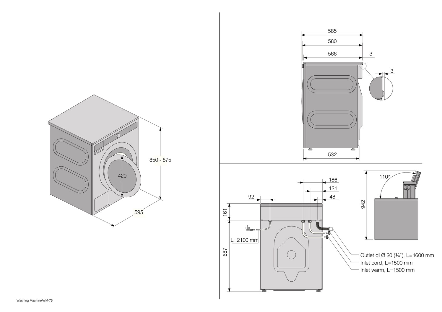 Отдельностоящая стиральная машина Asko W4086C.T/3 купить в  интернет-магазине BT-TECHNIKA c доставкой в Казани